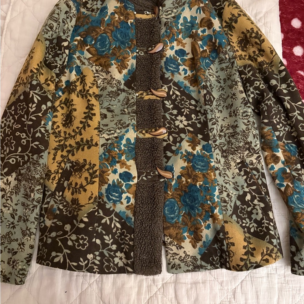 Floral Patterned Women's Blazer